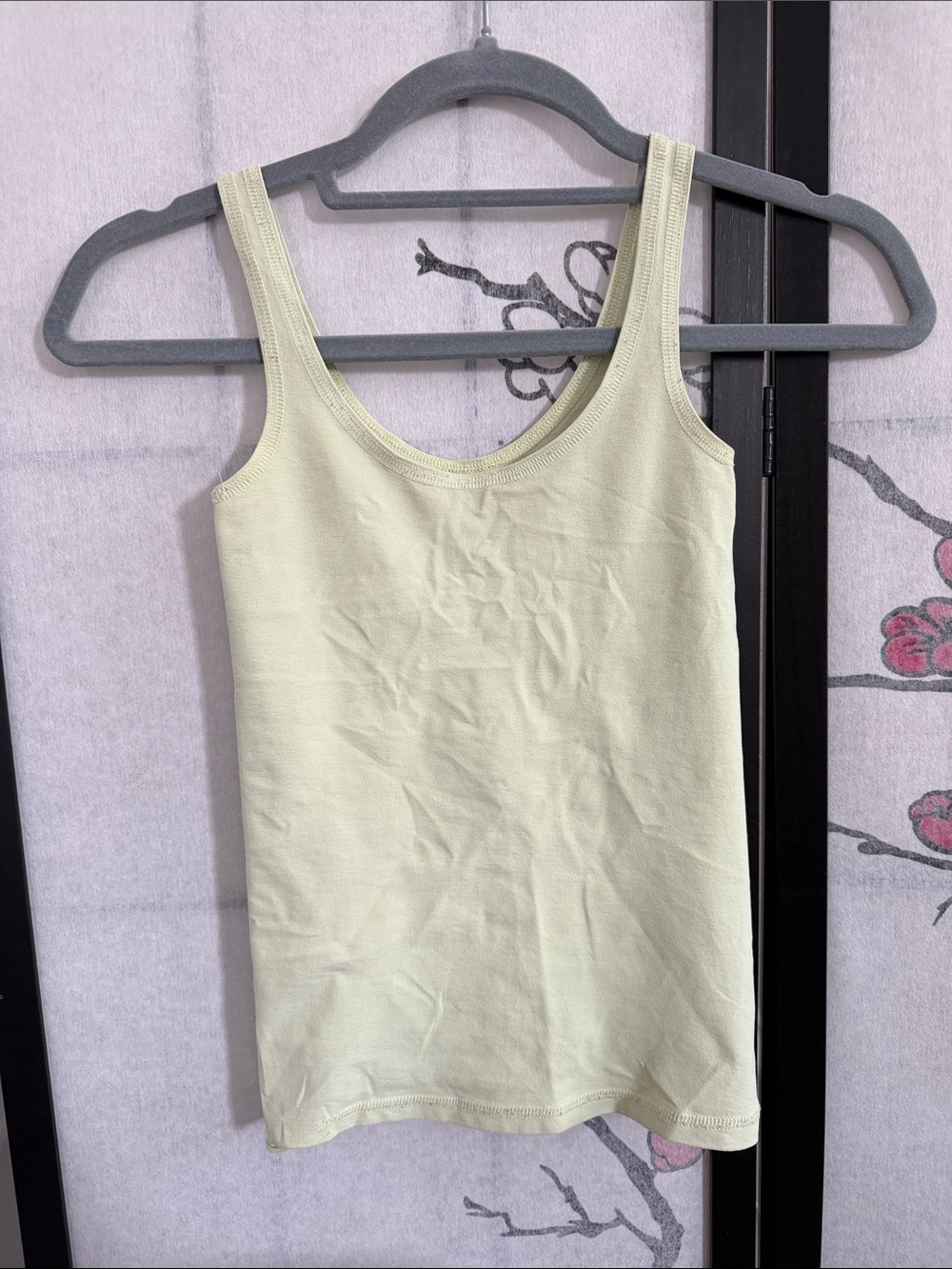 Theory Len Tubular Light Green Tank Top